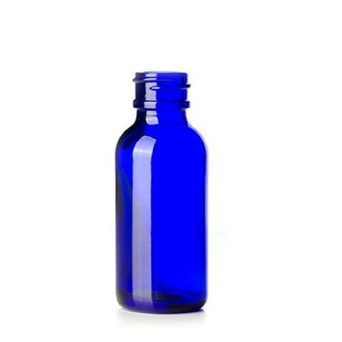 Botellas vacías de tintura Frasco cuentagotas de aceite esencial de vidrio azul