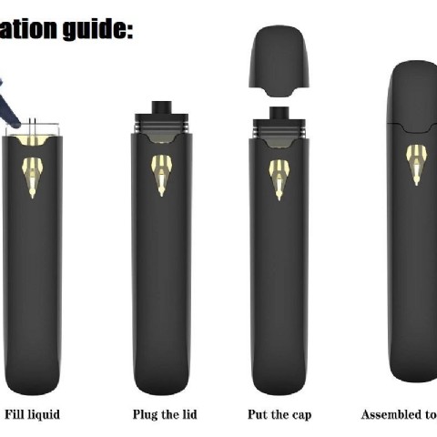 Kit de dispositivo de vaina desechable Cartucho de vapor de cigarrillo electrónico vacío 1,0 ml Vapes Bolígrafos Micro batería tipo C