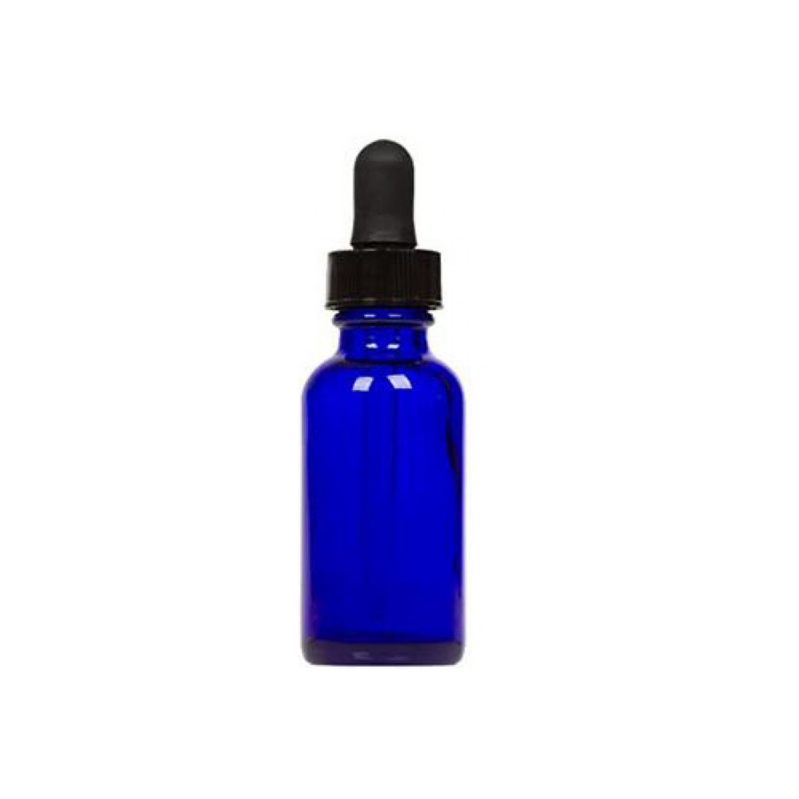 Empty Tincture Bottles Blue Glass Essential Oil Dropper Bottle