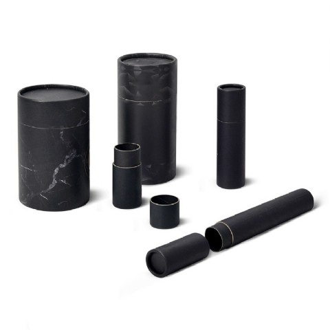 Cylinder Paper Tube Cardboard Black Paper Tube for Essential Oil Bottle