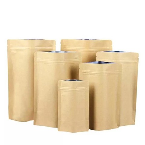 Bolsa de papel Kraft autosellante de calidad alimentaria Bolsas de papel sellables