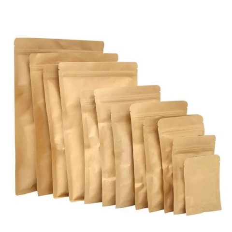 Kraft Self-Sealing Food Grade Paper Bag Sealable Paper Bags