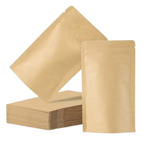 Bolsa de papel Kraft autosellante de calidad alimentaria Bolsas de papel sellables