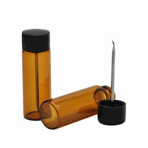 Botella de aceite de vidrio Accesorios para cigarrillos electrónicos con cuchara XX-V009