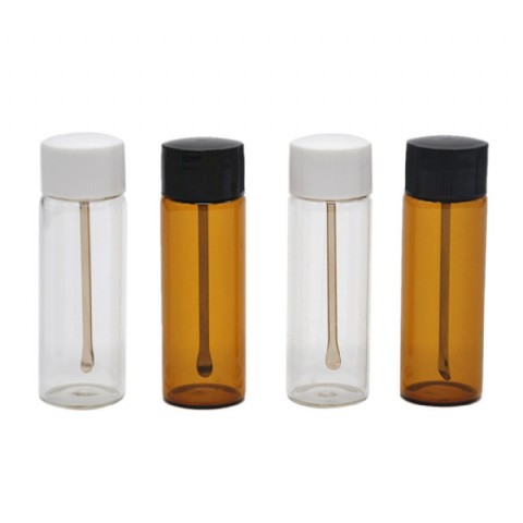 Glass Oil Bottle Storage Container Box Tank E-cigarette Accessories with Spoon XX-V009