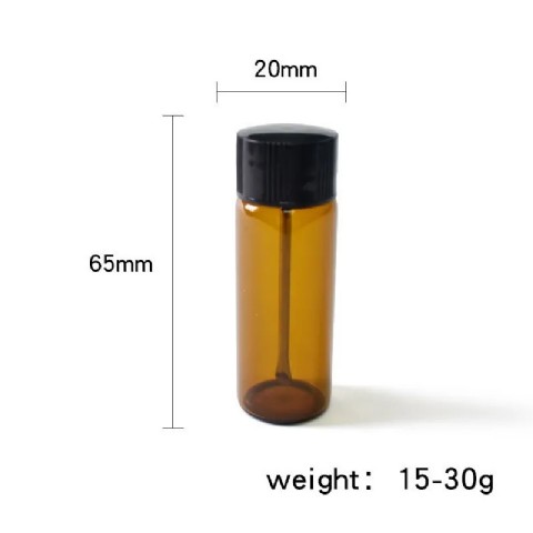 Glass Oil Bottle Storage Container Box Tank E-cigarette Accessories with Spoon XX-V009