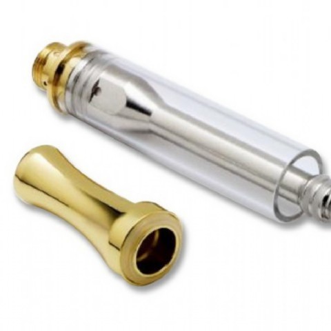 XX-023 Cartucho de cigarrillo electrónico desechable Vape Pen de 510 hilos dorado