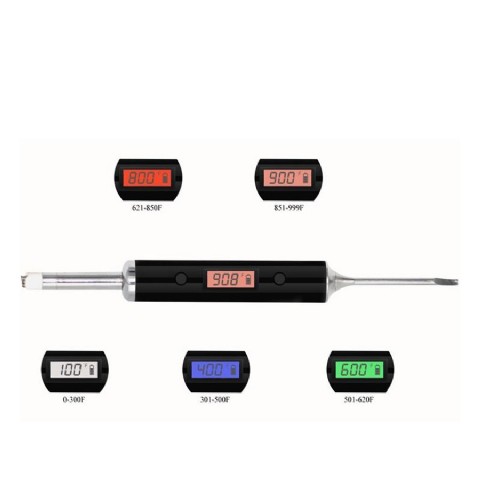 Rechargeable Battery Thermometer Smoking Spoon Tool