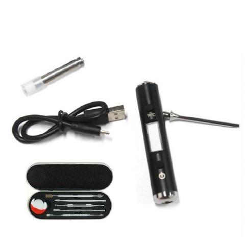 Rechargeable Battery Thermometer Smoking Spoon Tool