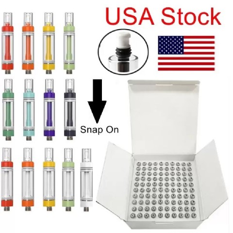 510 Thread Ceramic Vape Atomizer Vaporizer Cartridges 2.0ml